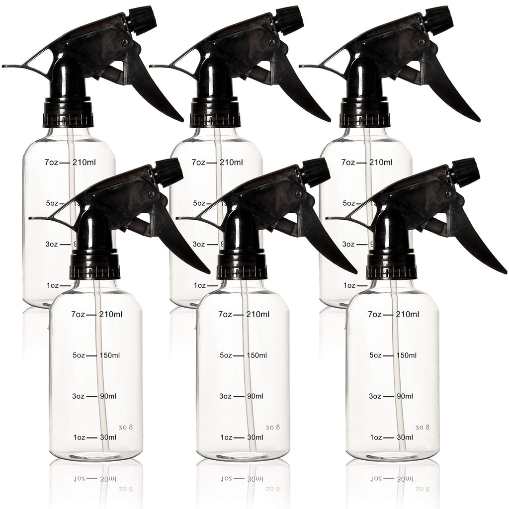 Youngever 6 Pack Empty Plastic Spray Bottles, Spray Bottles for Hair and Cleaning Solutions