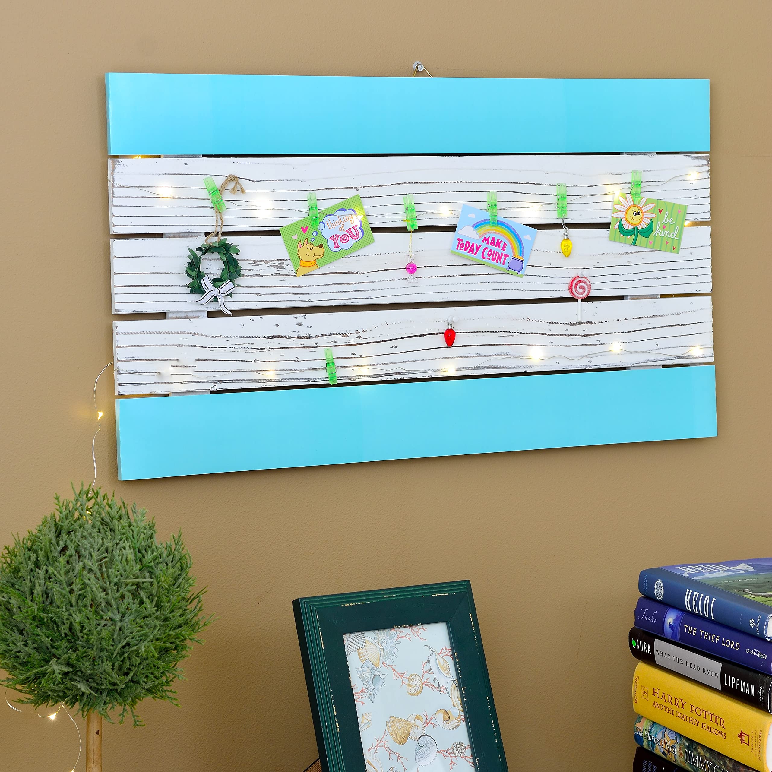 Youngever 52.5 ft Bulletin Board Borders Confetti Border for Classroom Decoration (Turquoise)