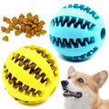 Youngever 2 Pack Dog Ball Toys for Pet Tooth Cleaning, Chewing, Fetching, Treat Ball Food Dispensing Toys