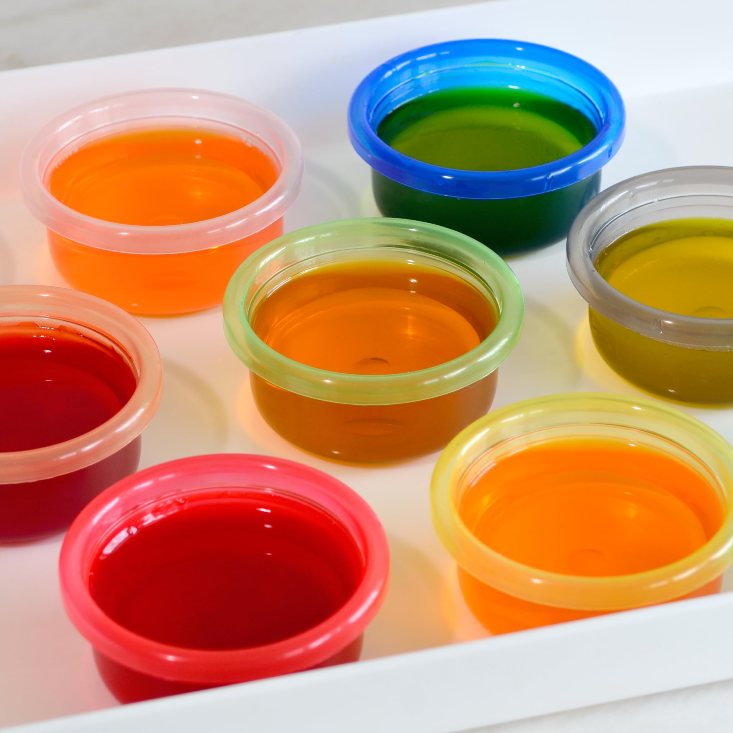Youngever 9 Pack Plastic Jello Shot Cups, Reusable Portion Cups With Lids, Small Plastic Containers with Lids
