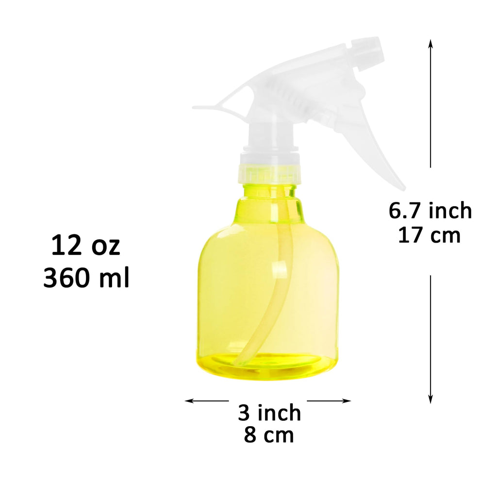 Youngever 6 Pack 12 Ounce Empty Plastic Spray Bottles