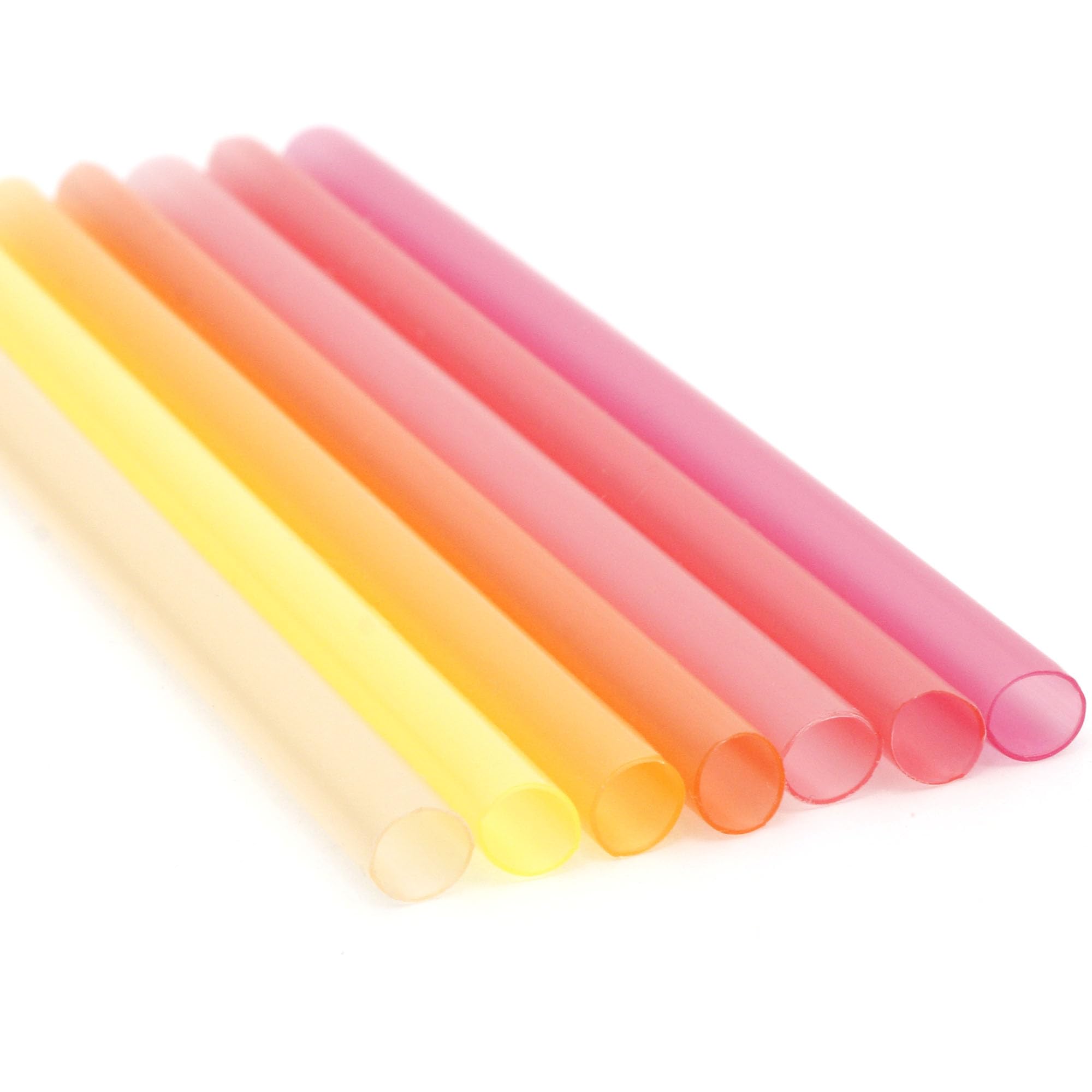 Youngever 7 Pack Kids Plastic Straws, 5 Inch Reusable Plastic Straws for Kids and Toddlers