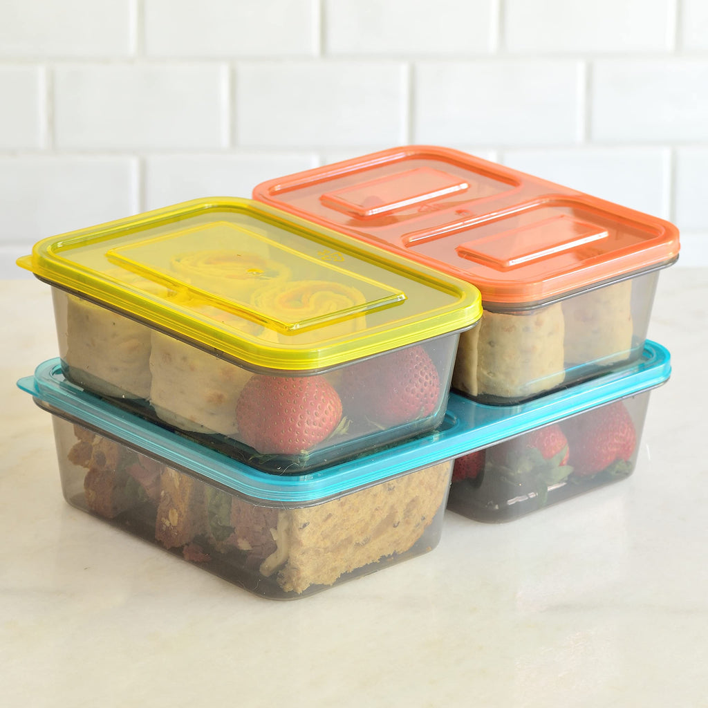 Youngever 9 Sets Bento Lunch Box, Meal Prep Containers, Reusable Plastic Food Storage Container Boxes