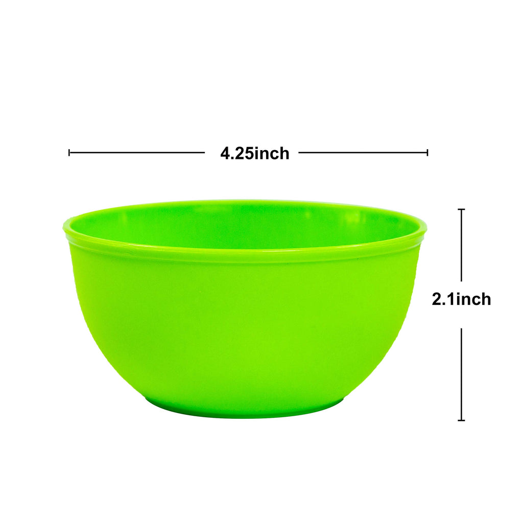 Youngever 9 Pack 10 Ounce Plastic Bowls, Kids Plastic Bowls, Set of 9